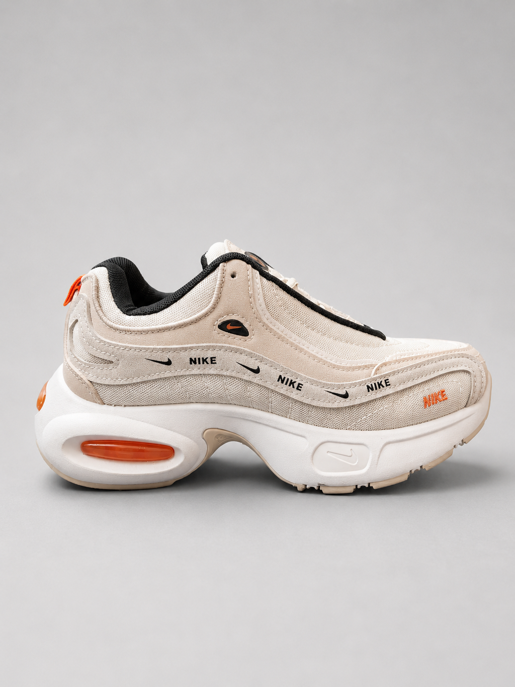 Nike Air Max Sneakers – Beige & Orange
