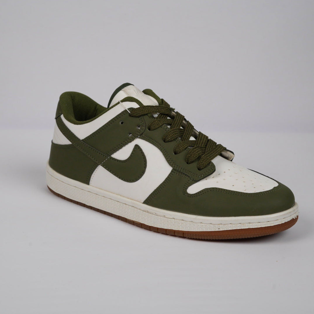 Nike Dunk Low – White / Olive Green