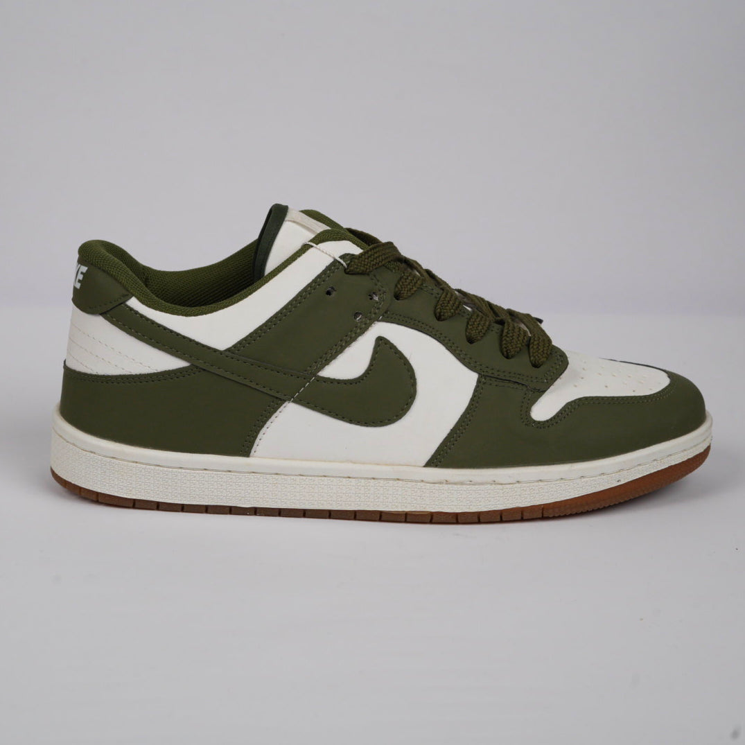 Nike Dunk Low – White / Olive Green