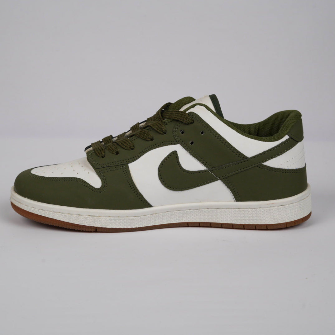 Nike Dunk Low – White / Olive Green