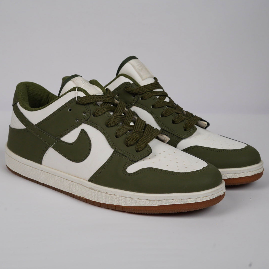 Nike Dunk Low – White / Olive Green