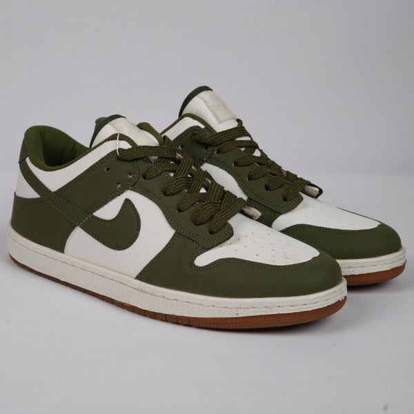 Nike Dunk Low – White / Olive Green