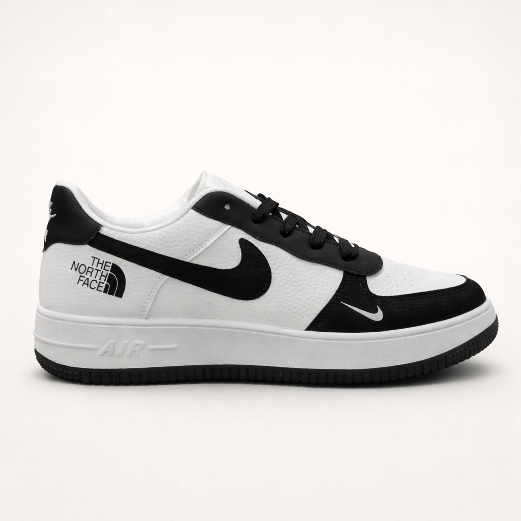 AF1 x TNF Black/White